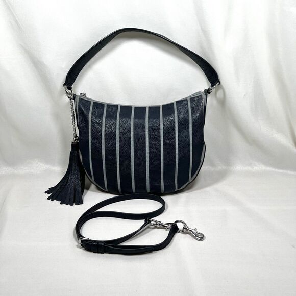 Michael Kors Handbags - MICHAEL Michael Kors Brooklyn Appliqué  Hobo Bag Leather Wash Denim Blue